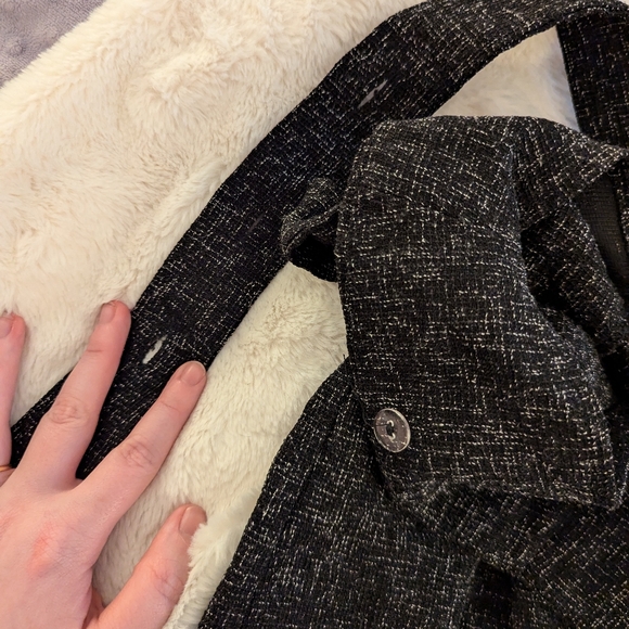 Tweed Wide Leg Overalls - Picture 4 of 6